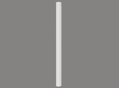 MARDOM DECOR Trzon Półkolumny C3000H – Do Malowania – Wysokość 239,5 cm – Szerokość 15 cm