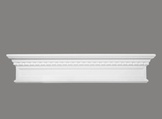 MARDOM DECOR Portal Nad Drzwi / Architraw D2531 – Do Malowania – Szerokość 124 cm – Wysokość 25 cm