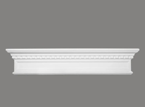 MARDOM DECOR Portal Nad Drzwi / Architraw D2531 – Do Malowania – Szerokość 124 cm – Wysokość 25 cm