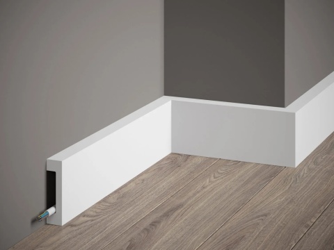 MARDOM DECOR Obramowanie Drzwi / Listwa Ścienna MD008E – Do Malowania – Długość 240 cm – Szerokość 8 cm