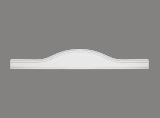 MARDOM DECOR Portal Nad Drzwi / Architraw D2512 – Do Malowania – Szerokość 125 cm – Wysokość 19,5 cm