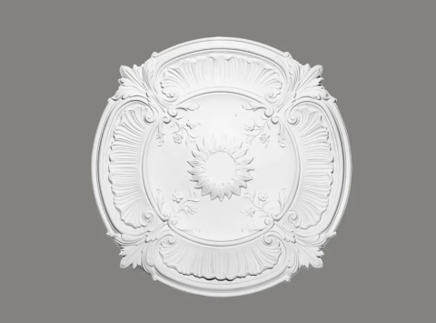 MARDOM DECOR Rozeta B3077 – Do Malowania – Średnica 75,2 cm