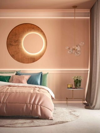 MARDOM DECOR Rozeta Oświetleniowa LED QR002 – Do Malowania – Średnica 60 cm