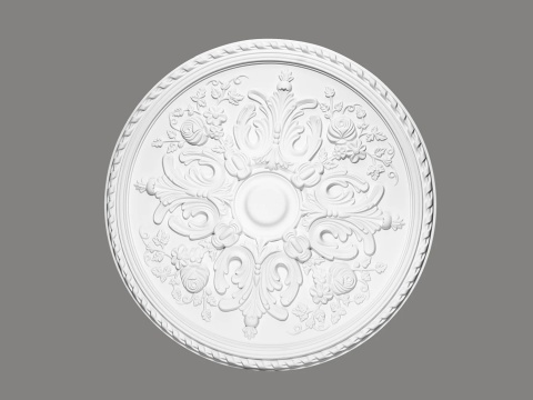 MARDOM DECOR Rozeta B3015 – Do Malowania – Średnica 42,5 cm