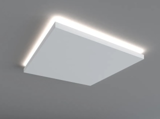 MARDOM DECOR Rozeta Oświetleniowa LED QR005 – Do Malowania – 60 cm x 60 cm