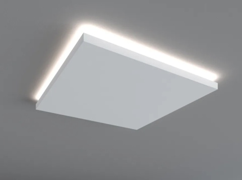 MARDOM DECOR Rozeta Oświetleniowa LED QR005 – Do Malowania – 60 cm x 60 cm