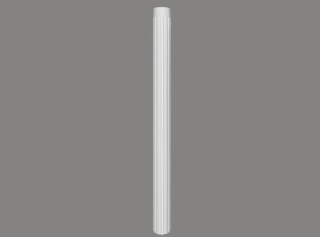 MARDOM DECOR Trzon Kolumny C3002W – Do Malowania – Wysokość 240 cm – Średnica 22 cm