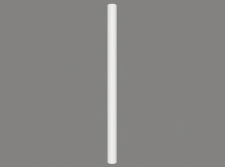 MARDOM DECOR Trzon Półkolumny C4000W – Do Malowania – Wysokość 240 cm – Szerokość 15 cm