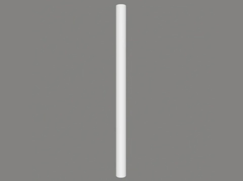 MARDOM DECOR Trzon Półkolumny C4000W – Do Malowania – Wysokość 240 cm – Szerokość 15 cm