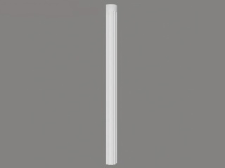 MARDOM DECOR Trzon Półkolumny C3001H – Do Malowania – Wysokość 239,5 cm – Szerokość 18 cm