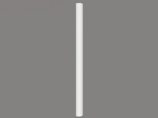 MARDOM DECOR Trzon Półkolumny C4001H – Do Malowania – Wysokość 242,5 cm – Szerokość 18 cm