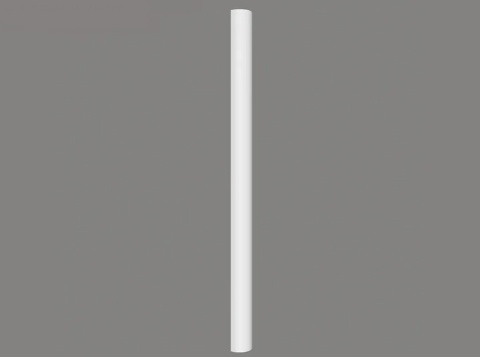 MARDOM DECOR Trzon Półkolumny C4001H – Do Malowania – Wysokość 242,5 cm – Szerokość 18 cm