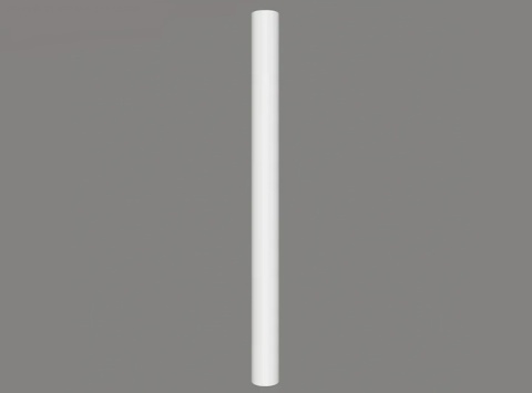 MARDOM DECOR Trzon Półkolumny C4001W – Do Malowania – Wysokość 242,5 cm – Szerokość 18 cm