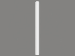 MARDOM DECOR Trzon Półkolumny C4002W – Do Malowania – Wysokość 240 cm – Szerokość 22 cm