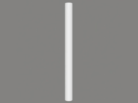 MARDOM DECOR Trzon Półkolumny C4002W – Do Malowania – Wysokość 240 cm – Szerokość 22 cm