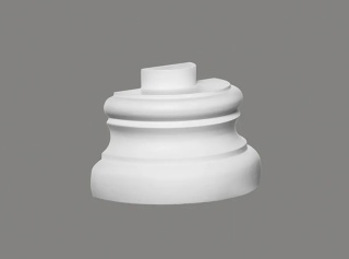 MARDOM DECOR Podstawa Półkolumny C5000-4H – Do Malowania – Średnica Rdzenia 15 cm