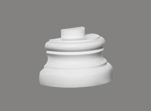 MARDOM DECOR Podstawa Półkolumny C5000-4H – Do Malowania – Średnica Rdzenia 15 cm