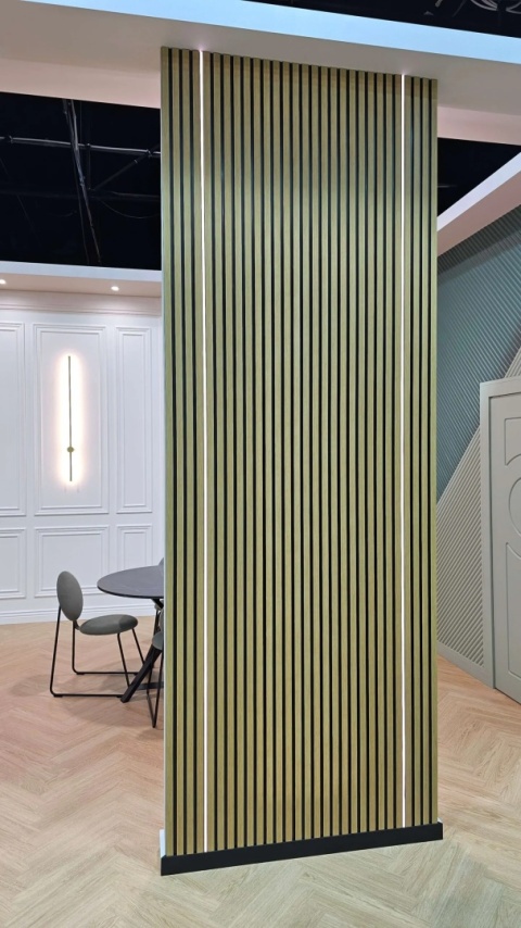 MARDOM DECOR Aluminiowy Profil Ścienny LED LLP1 do Lameli Stretto i Medio – Czarny