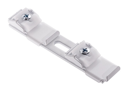 MARDOM DECOR Zestaw Karniszowy Podwójny D150 z Żabkami – Aluminiowy Biały – Długość 150 cm