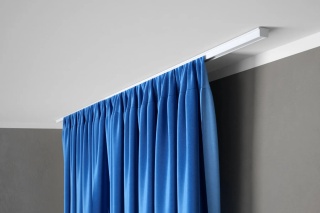 MARDOM DECOR Zestaw Karniszowy Pojedynczy S200 z Żabkami – Aluminiowy Biały – Długość 200 cm
