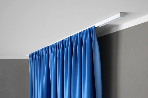 MARDOM DECOR Zestaw Karniszowy Pojedynczy S200 z Żabkami – Aluminiowy Biały – Długość 200 cm