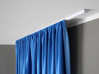 MARDOM DECOR Zestaw Karniszowy Pojedynczy S250 z Agrafkami – Aluminiowy Biały – Długość 250 cm